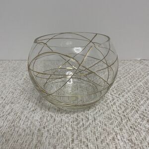 PartyLite Calypso Gold Tealight Votive Candle Holder Glass P7116